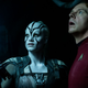 Jaylah and Scotty (Simon Pegg)